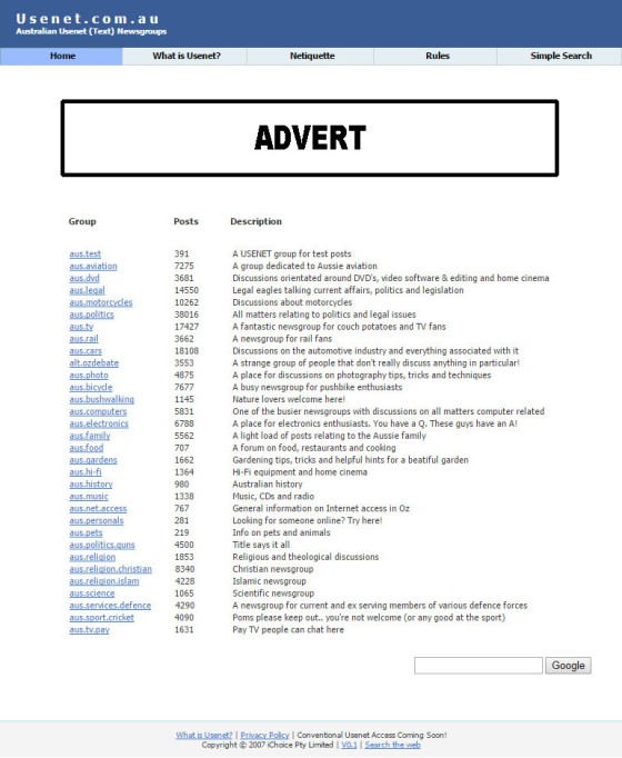 usenet-front-page The Belief Media Usenet Server