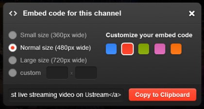 Embed uStream Video With PHP or WordPress Shortcode