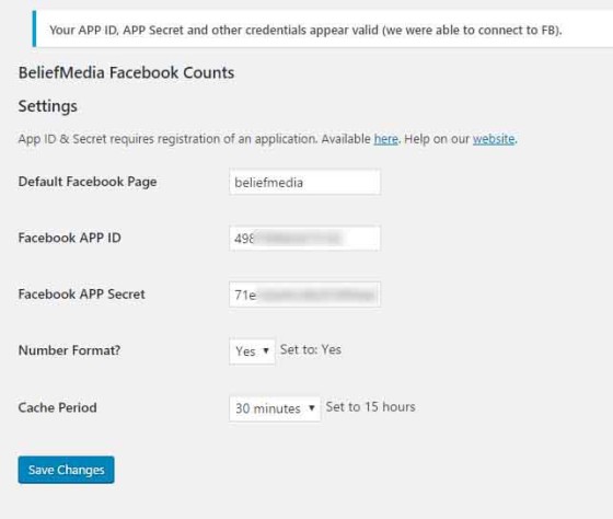 Count Facebook Page Likes with WordPress Shortcode or PHP