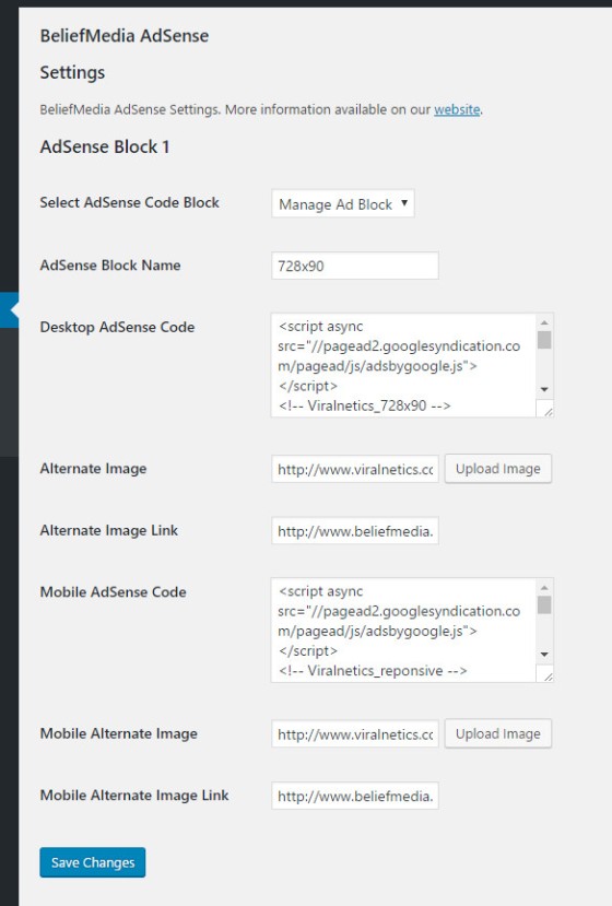 Simple AdSense WordPress Plugin