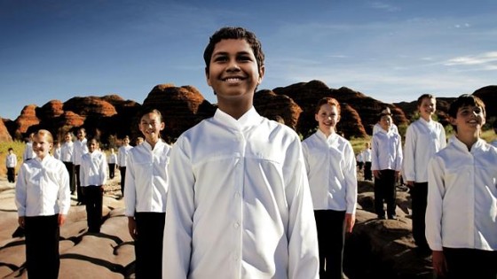 New Qantas Advertising Campaign Tyus Arndt fronts the choir in the Purnululu National Park in W.A