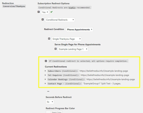 Valid Conditional Redirections