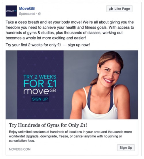 MoveGB Facebook Advert