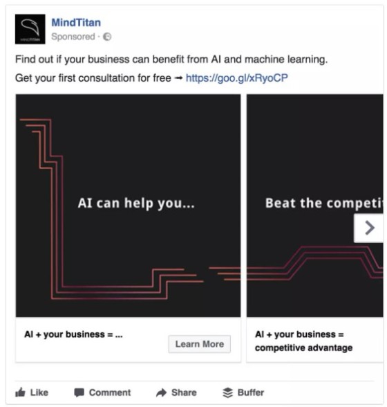 Mindtitan Facebook Advert