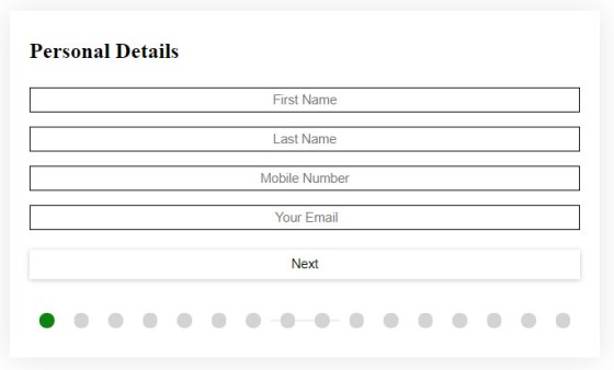 Step by step mortgage broker form