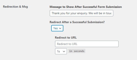 Form Redirection