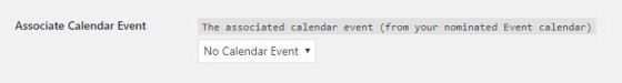 Associate Calendar Event