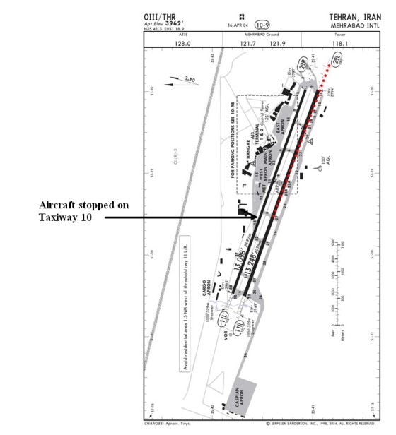 Flight 41 Tehran Taxiway 10