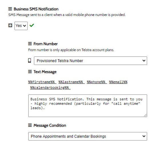 Business SMS Notification Business SMS Notification