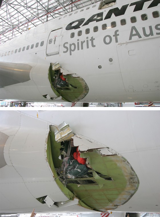 Qantas Flight QF30 Damage