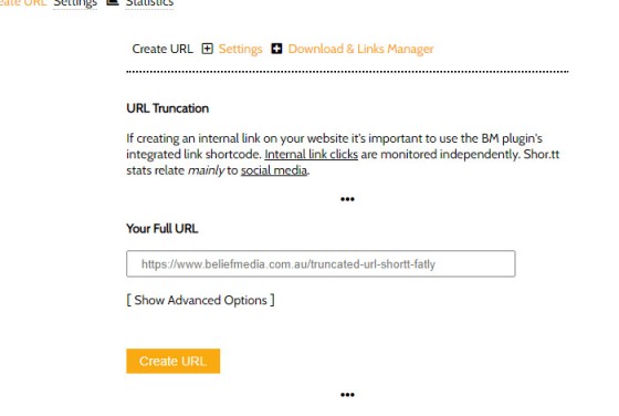 Create Short URL Create Short URL