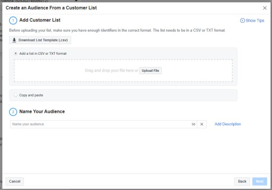 Facebook Custom Audiences