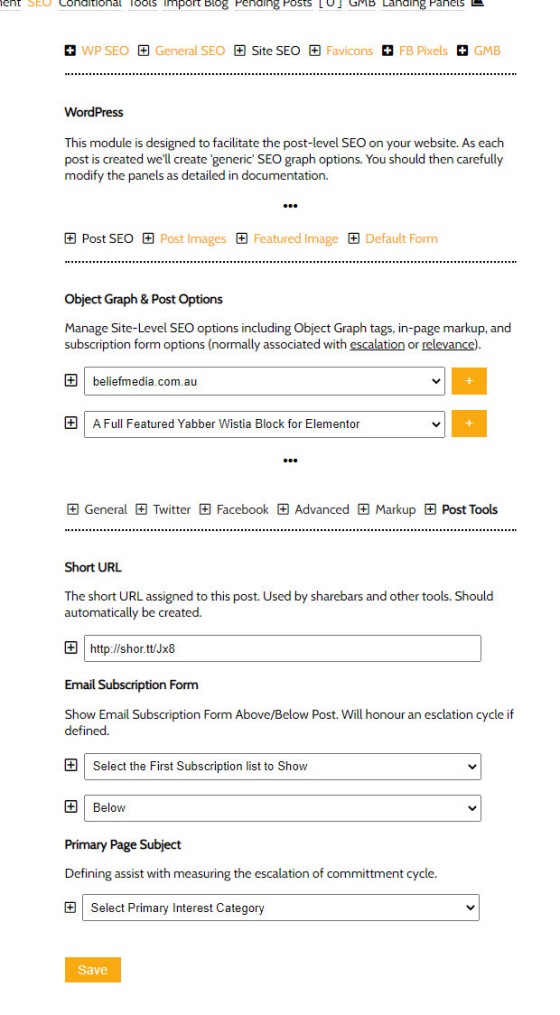 Post Subscription Form