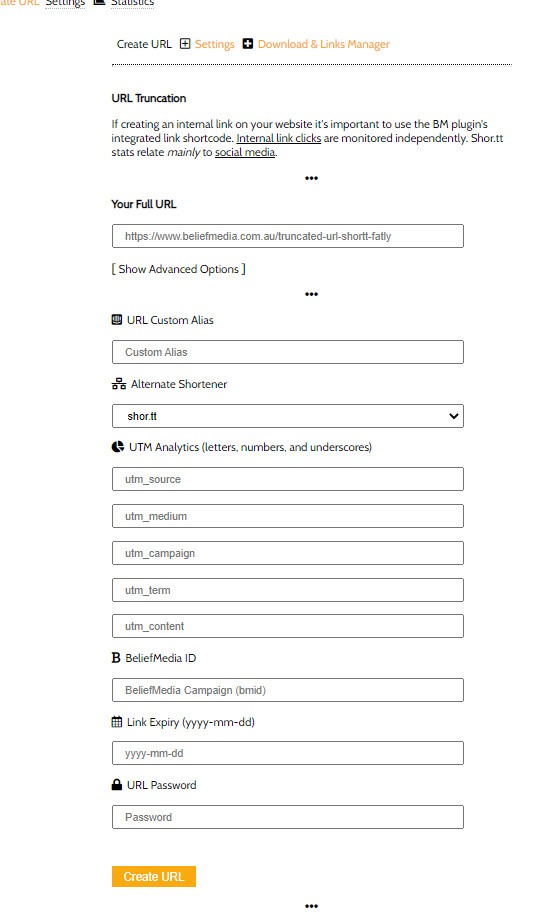 Short URL Advanced