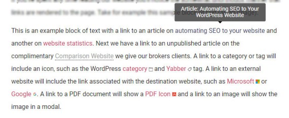 Links in WordPress