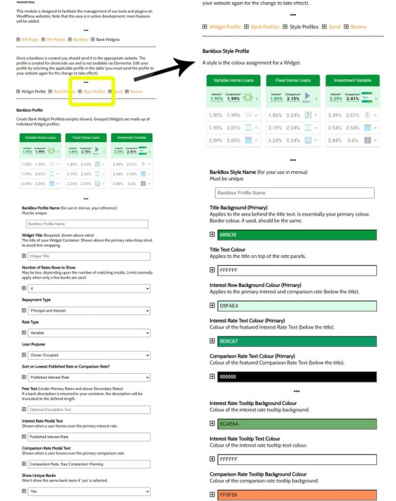 Bank Widget Shortcode Options Bank Widget Shortcode Options