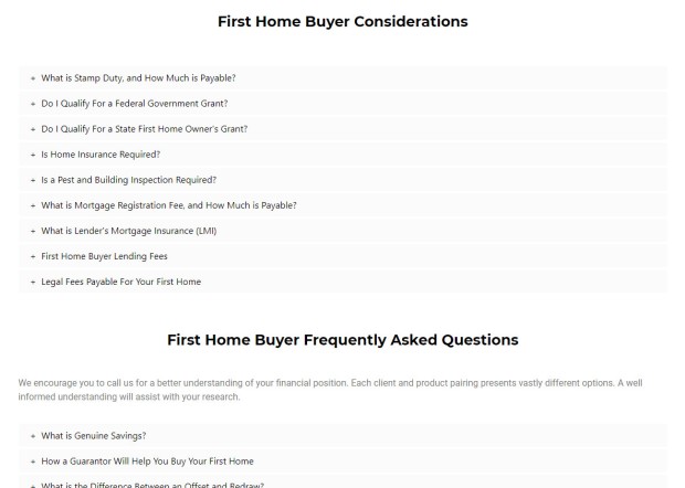 First Home Buyer FAQ