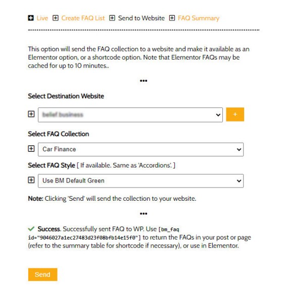 Send FAQ Accordion Website Send FAQ Accordion Website