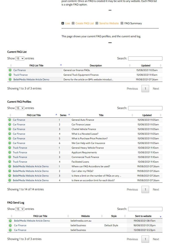 FAQ Accordion Summary FAQ Accordion Summary