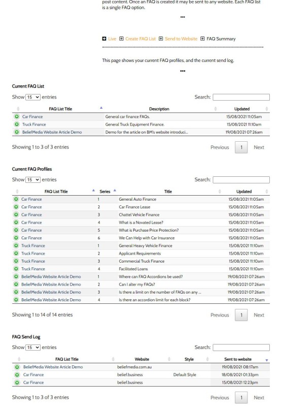 FAQ Accordion Summary