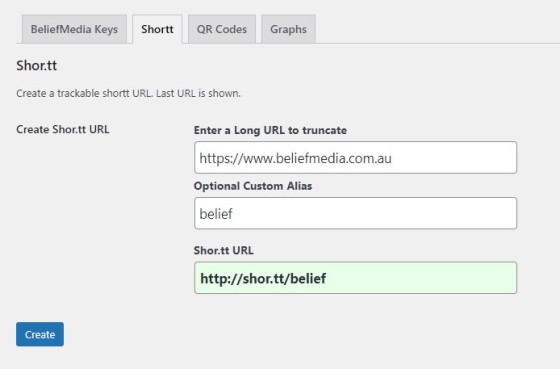 Create Shortt URL Create Shortt URL