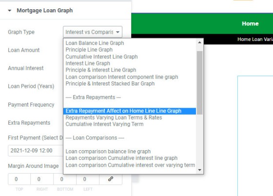 Elementor Graph Type