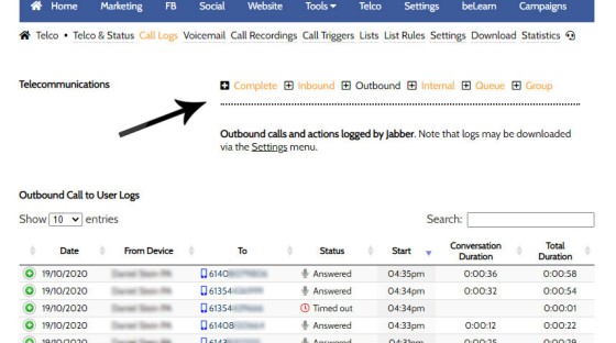 Telco Jabber Logs