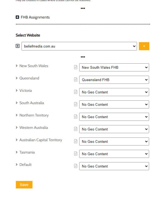 Conditional Geographic Assignments