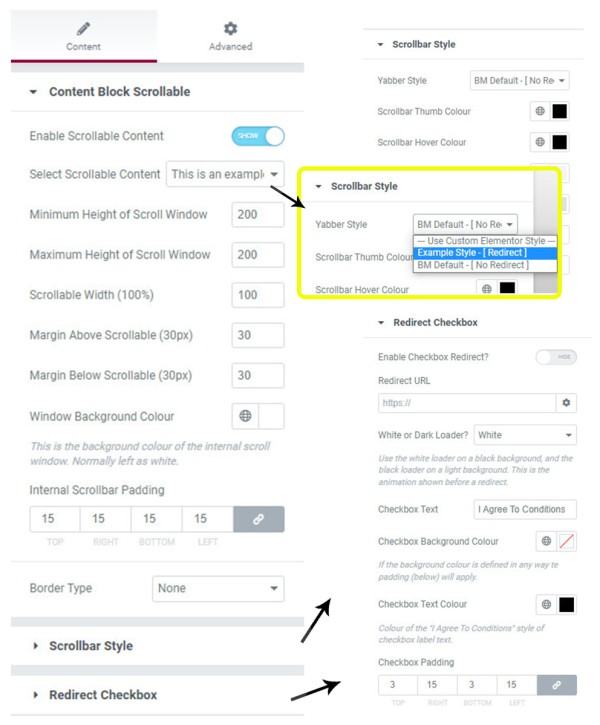 Scrollable Styles Elementor Scrollable Styles Elementor