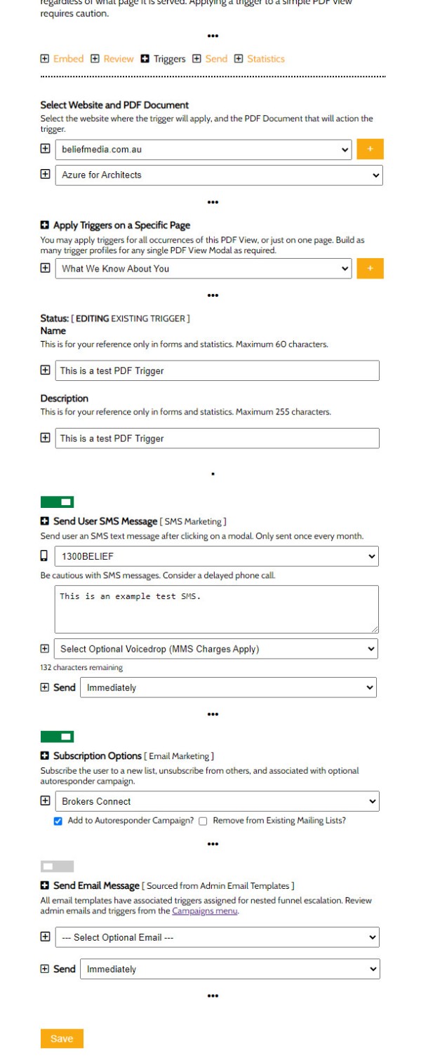 PDF View Triggers