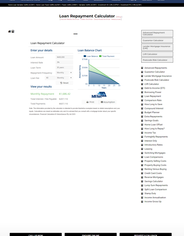 Repayment Calculator