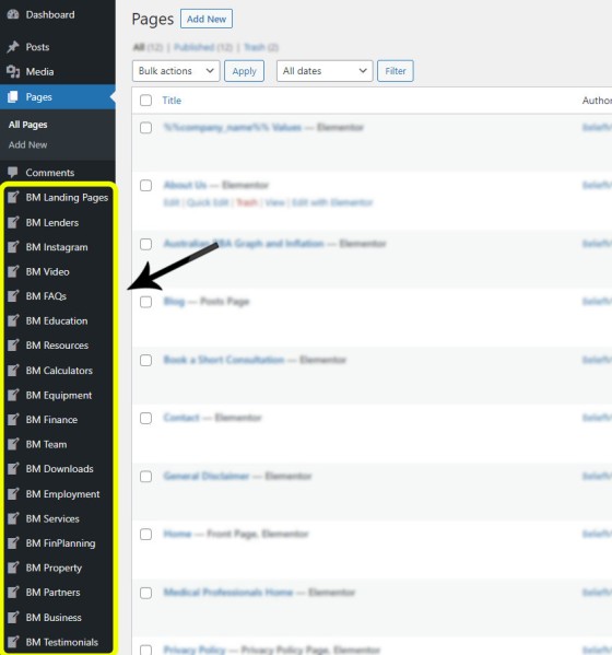 BM Website Post Types BM Website Post Types