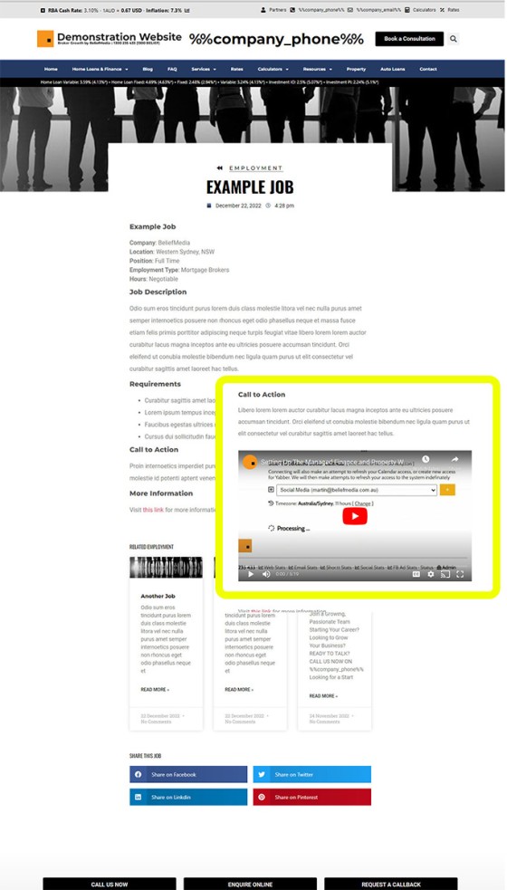 Employment Sample Listing Employment Sample Listing