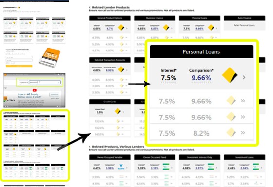 Lender Product Page