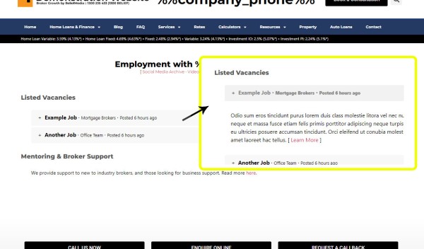 Website Employment Archive