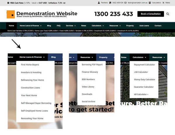 Website Navigation