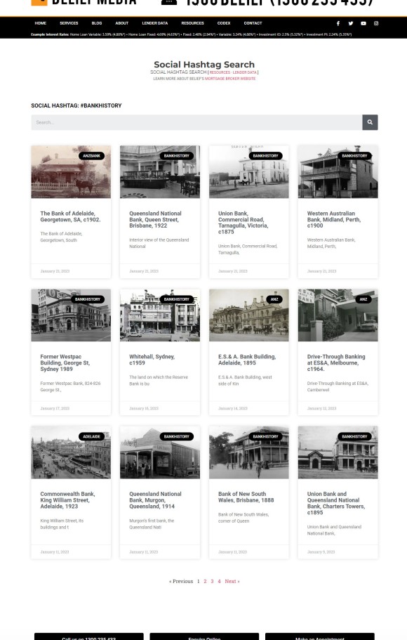 Social Archive Bank History