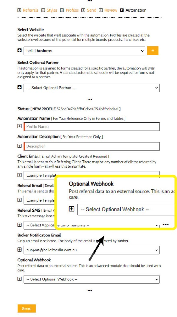 New Referral Webhook New Referral Webhook