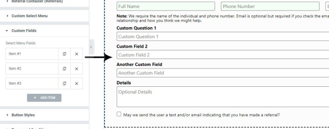 Elementor Custom Referrer Fields