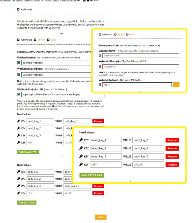 Create Webhook Create Webhook