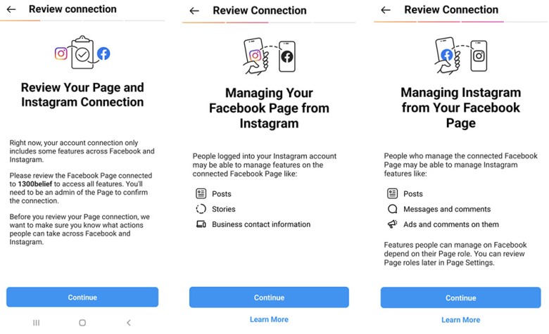 Instagram Connect Steps