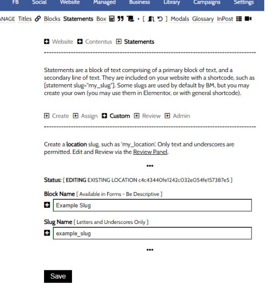Create Custom Location Create Custom Location