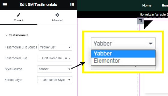 Elementor Style, Yabber or Custom
