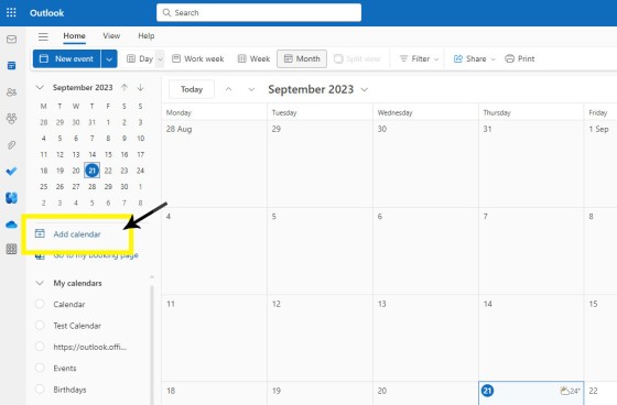 Vista Calendar Add Vista Calendar Add
