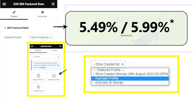 Elementor Featured Rate