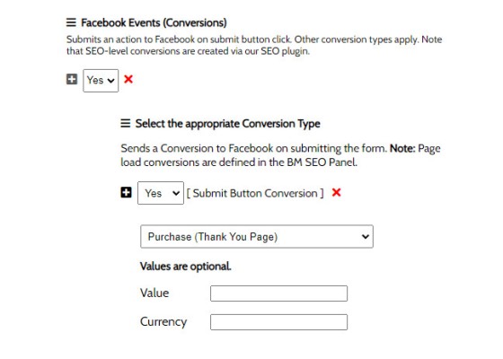 Subscription Form Facebook Events