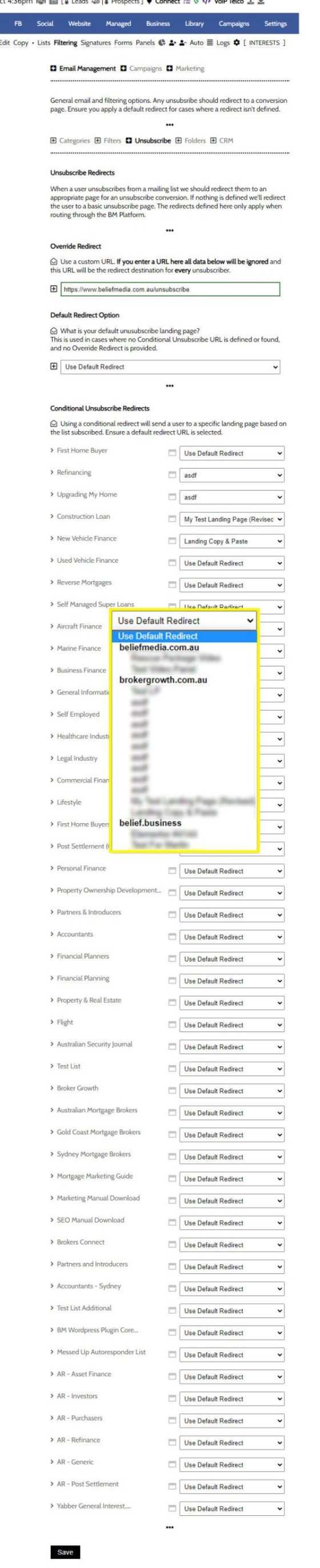 Email Unsubscribe Redirect Email Unsubscribe Redirect
