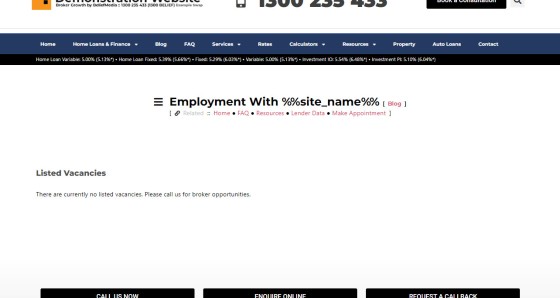 Empty Employment Listings