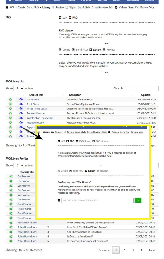 FAQ Library