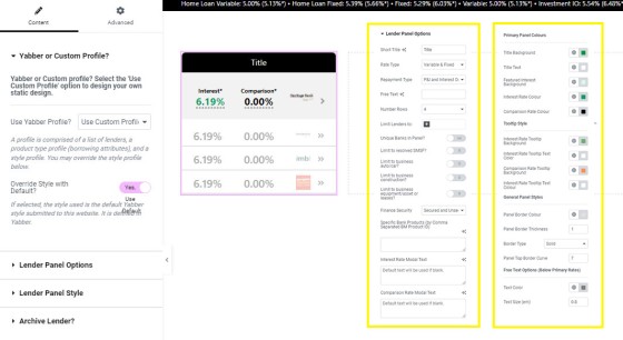 Building a Business Finance Lender Widget